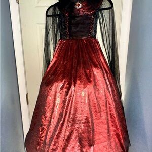 Enchanting Red and Black Kids Costume